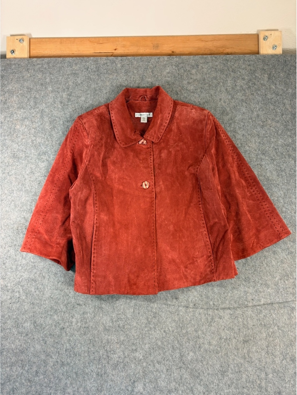 Vintage Coldwater Creek red cropped jacket size petite xl